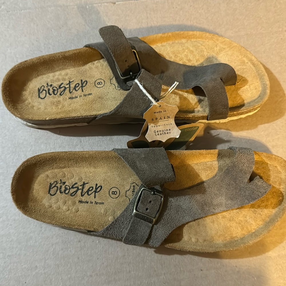 Gray Biostep sandals size 8